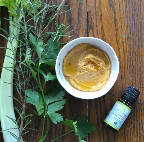 The Healthiest, Gluten-Free Quinoa Hummus with Lemon and Oregano Oils