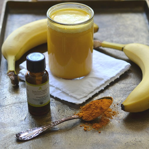 Anti-inflammatory Smoothie with Organic Gingergrass Oil